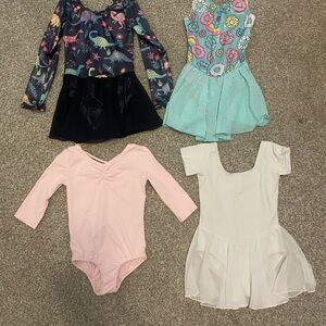 4 Girls dance outfits size small- 6/6x